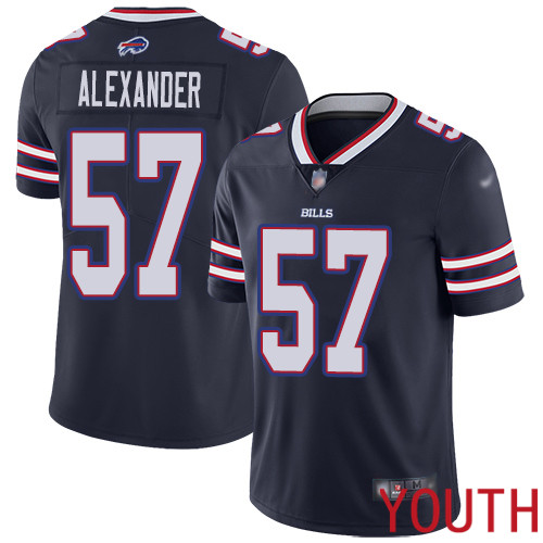 Youth Buffalo Bills #57 Lorenzo Alexander Limited Navy Blue Inverted Legend NFL Jersey->youth nfl jersey->Youth Jersey